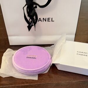 CHANEL Lavender Velvet Pouch